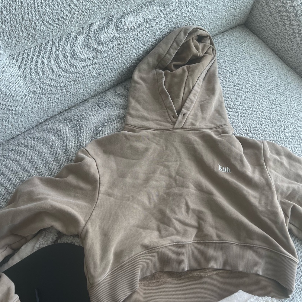 Kith crop hoodie